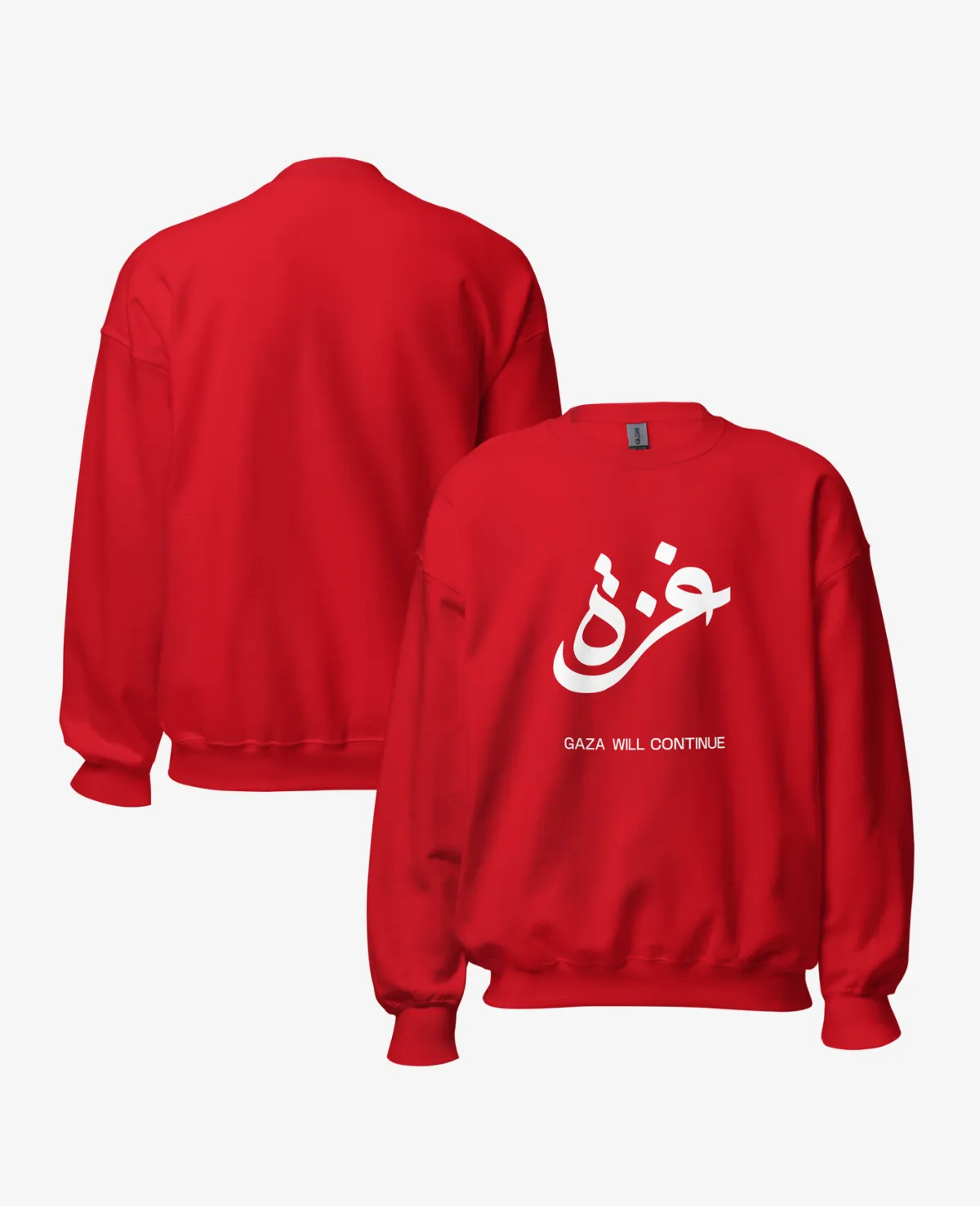Gaza Crewneck Sweatshirt – Red