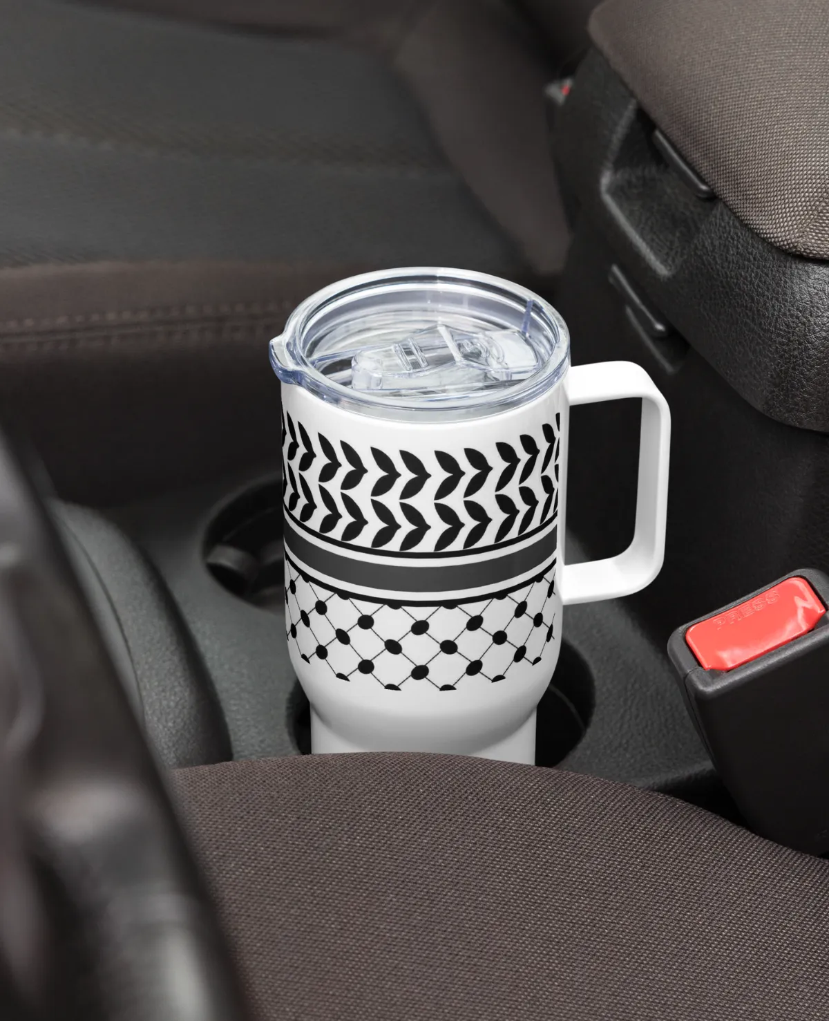 Gaza Travel Mug with Handle - Image 6