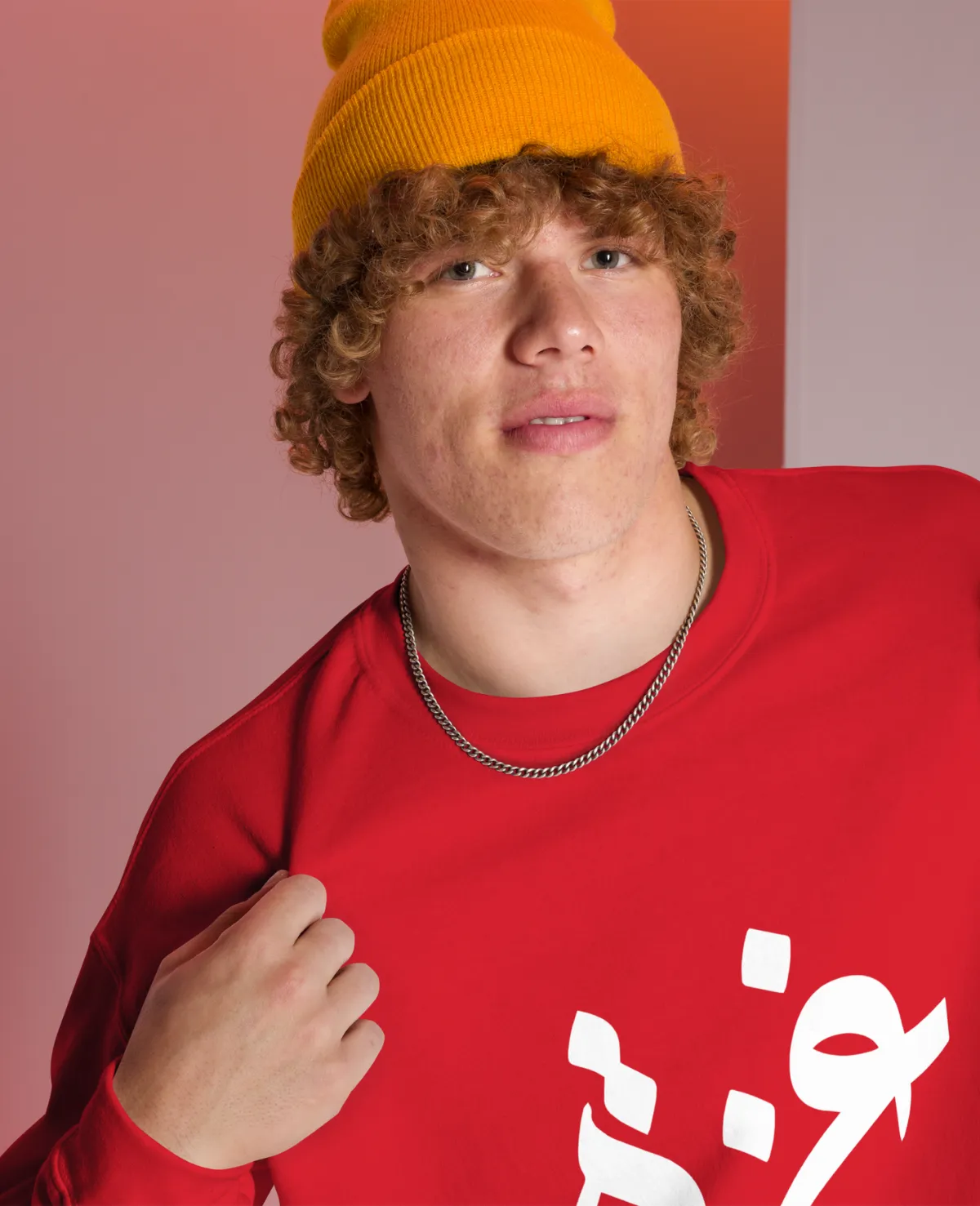 Gaza Crewneck Sweatshirt – Red - Image 6